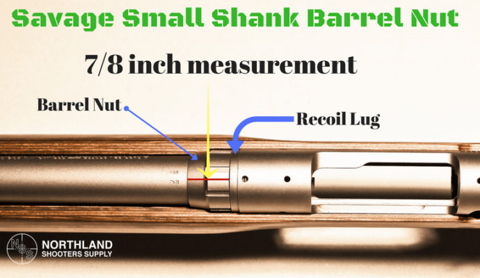 Savage Small Shank Barrel Nut Measurement