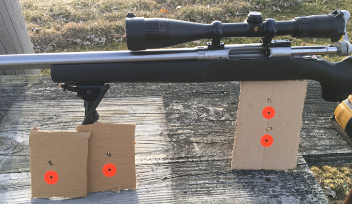 Mike H. of Indiana shared his first groups with his 6BR Norma Shilen Rifle purchased from Northland Shooters Supply