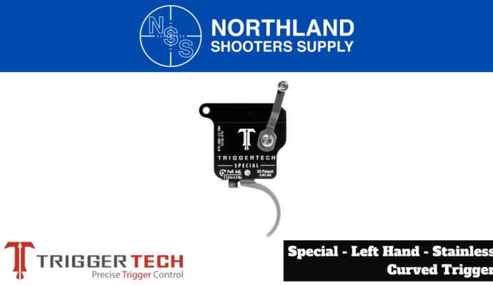 Northland Shooters Supply (NSS) has TriggerTech Special Left Hand Stainless Curved Trigger