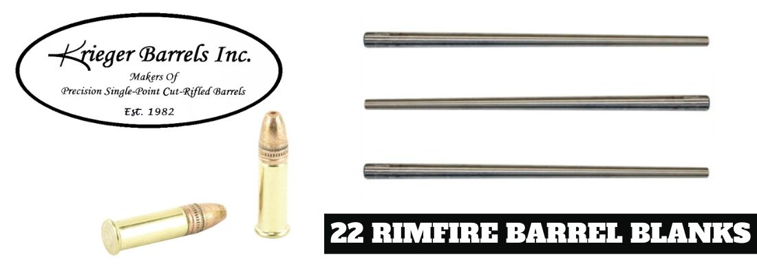 Krieger 22 Rimfire barrel blanks