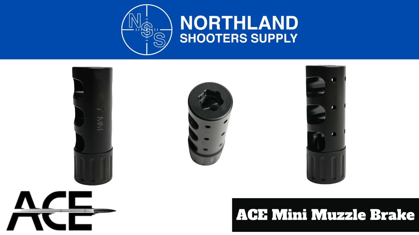 Northland Shooters Supply stocks the ACE Mini Muzzle brake.