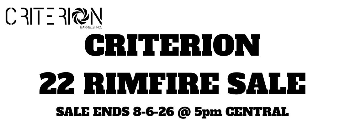 Criterion 22 Rimfire barrel sale